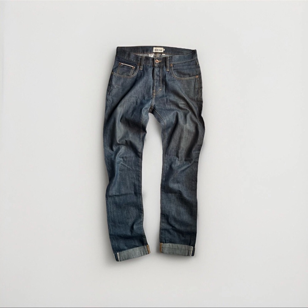 TAYLOR STITCH Slim Jean in Rinsed Organic Selvedge - Size 30